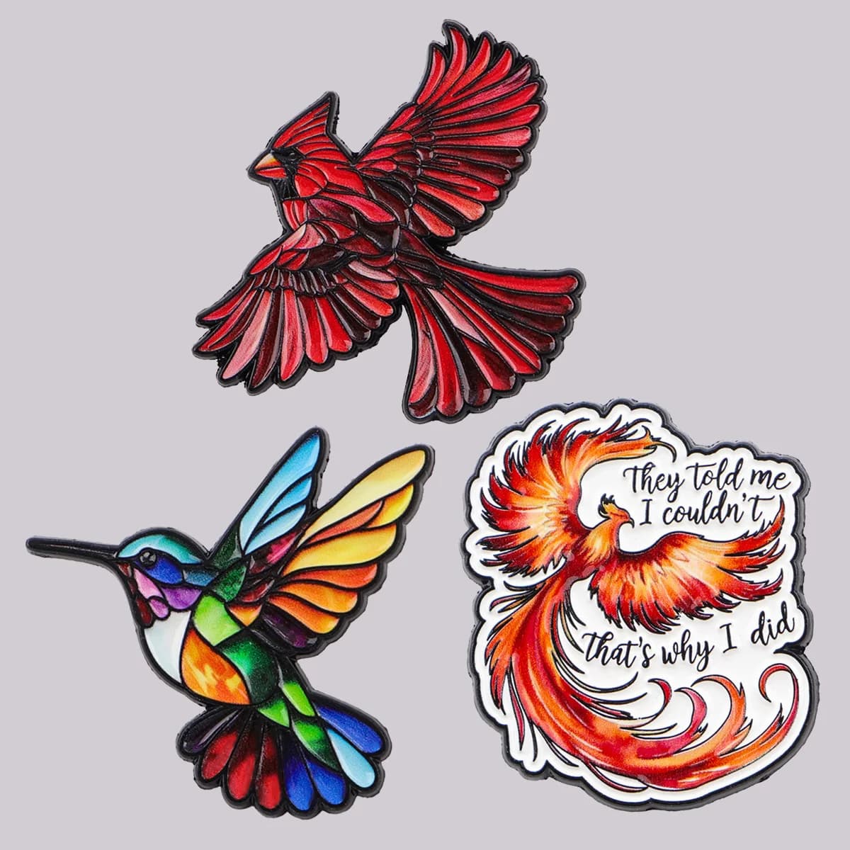 Inspirational Quote Bird Enamel Pin Cute Brooch Pines Lapel Pins Badge Clothing Accessories Fashion Jewelry Motivational Gifts - LIVE | DealPlug Jamaica